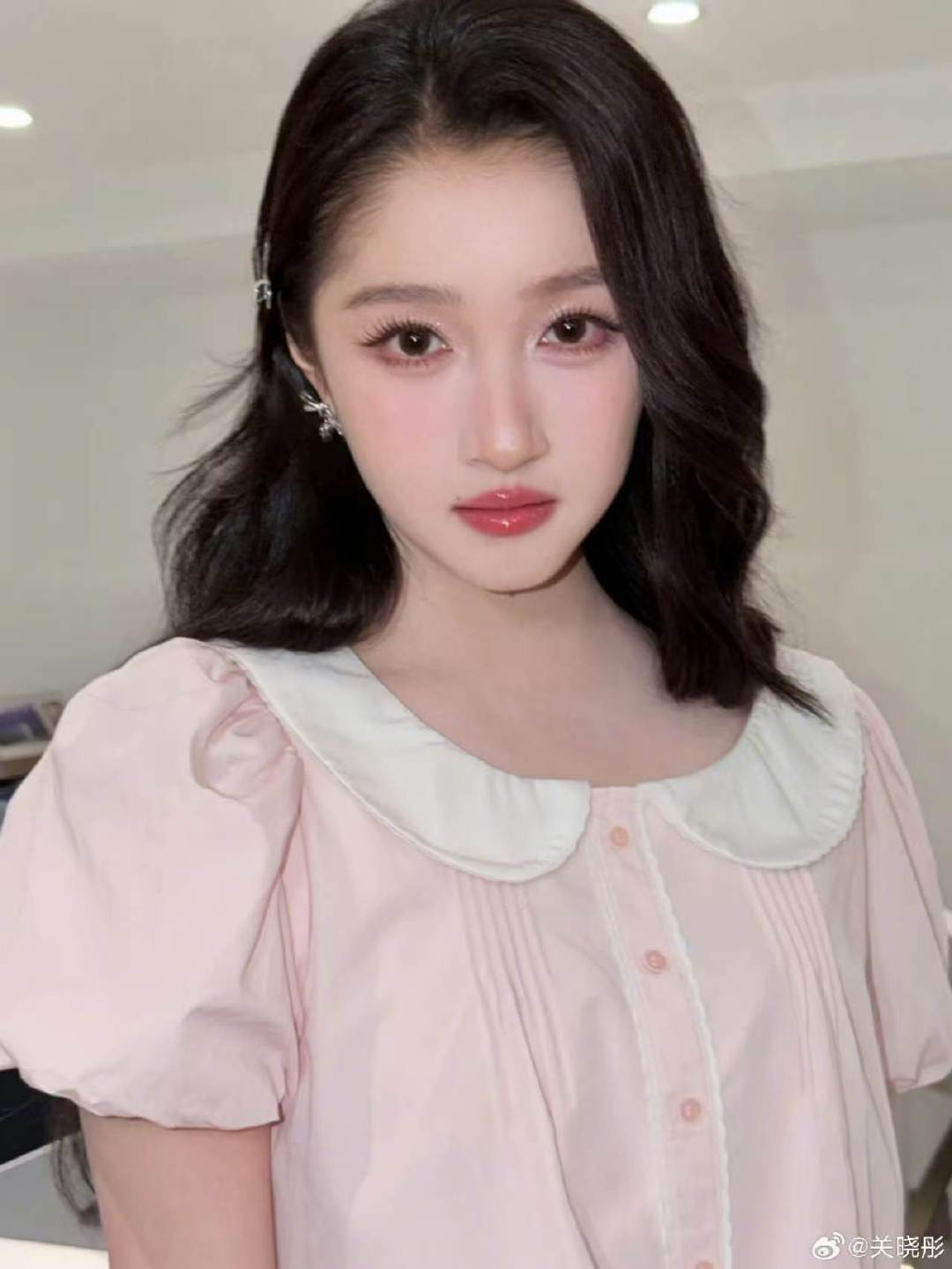 关晓彤粉色晴也关晓彤好心情的晴天关晓彤好心情的晴天 好漂亮好漂亮 