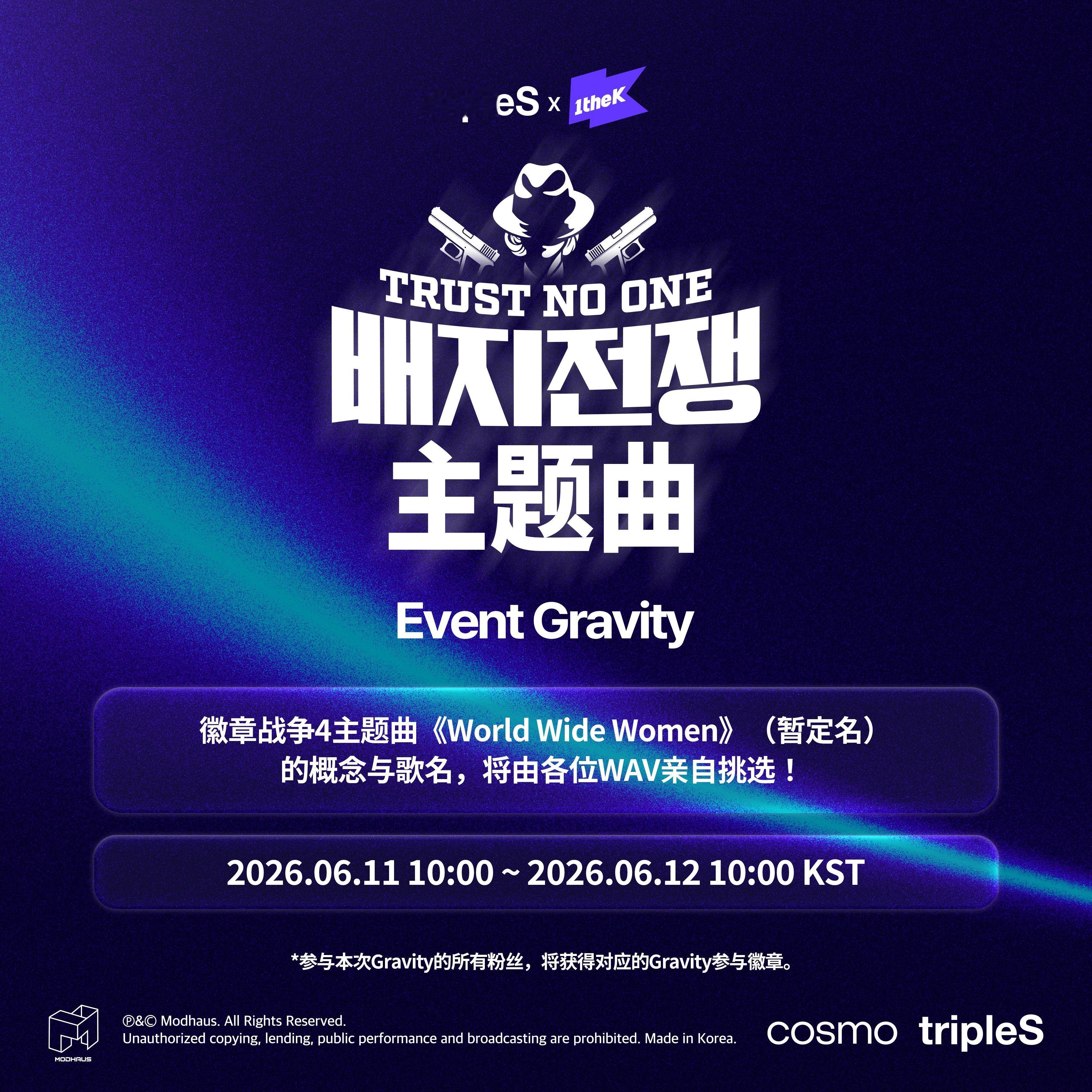tripleSEvent Gravity2026 tripleS X 1theK