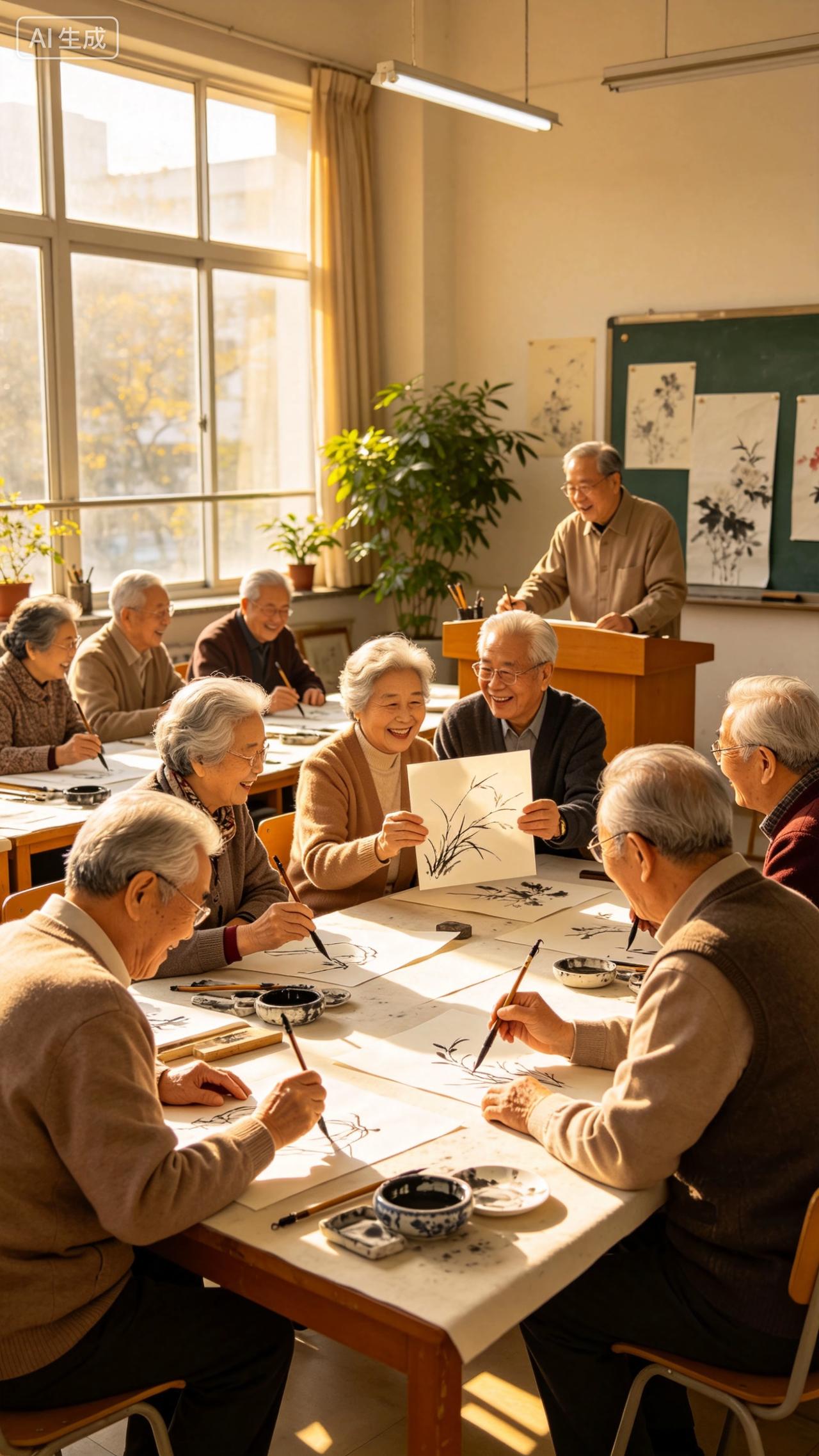 银发求知潮：老年大学点亮晚年新生活

如今，老年大学从“小众选择”变成“全民热潮