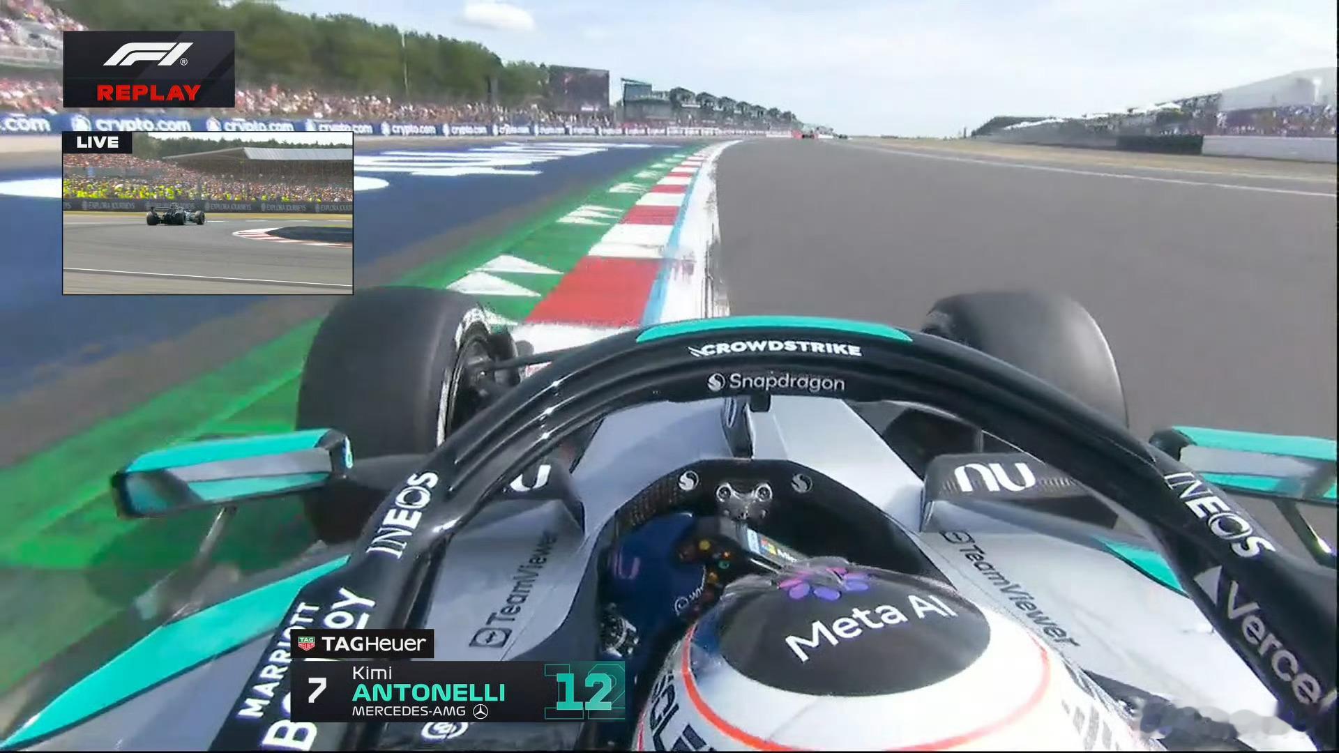 2026F1英国大奖赛一块挡板引发的悲剧，Kimi太顽强了，永不言弃的年轻人。从