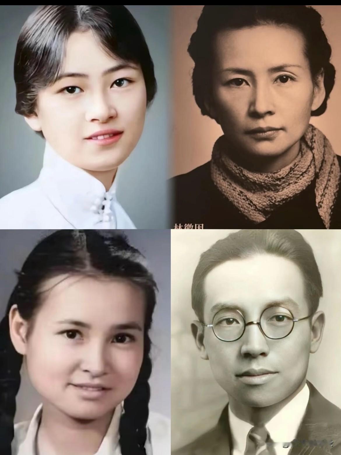 对基因起了敬意。。。。。。
林工的女儿梁再冰
眉眼很像爸爸吧❓
眼型更圆一点
是