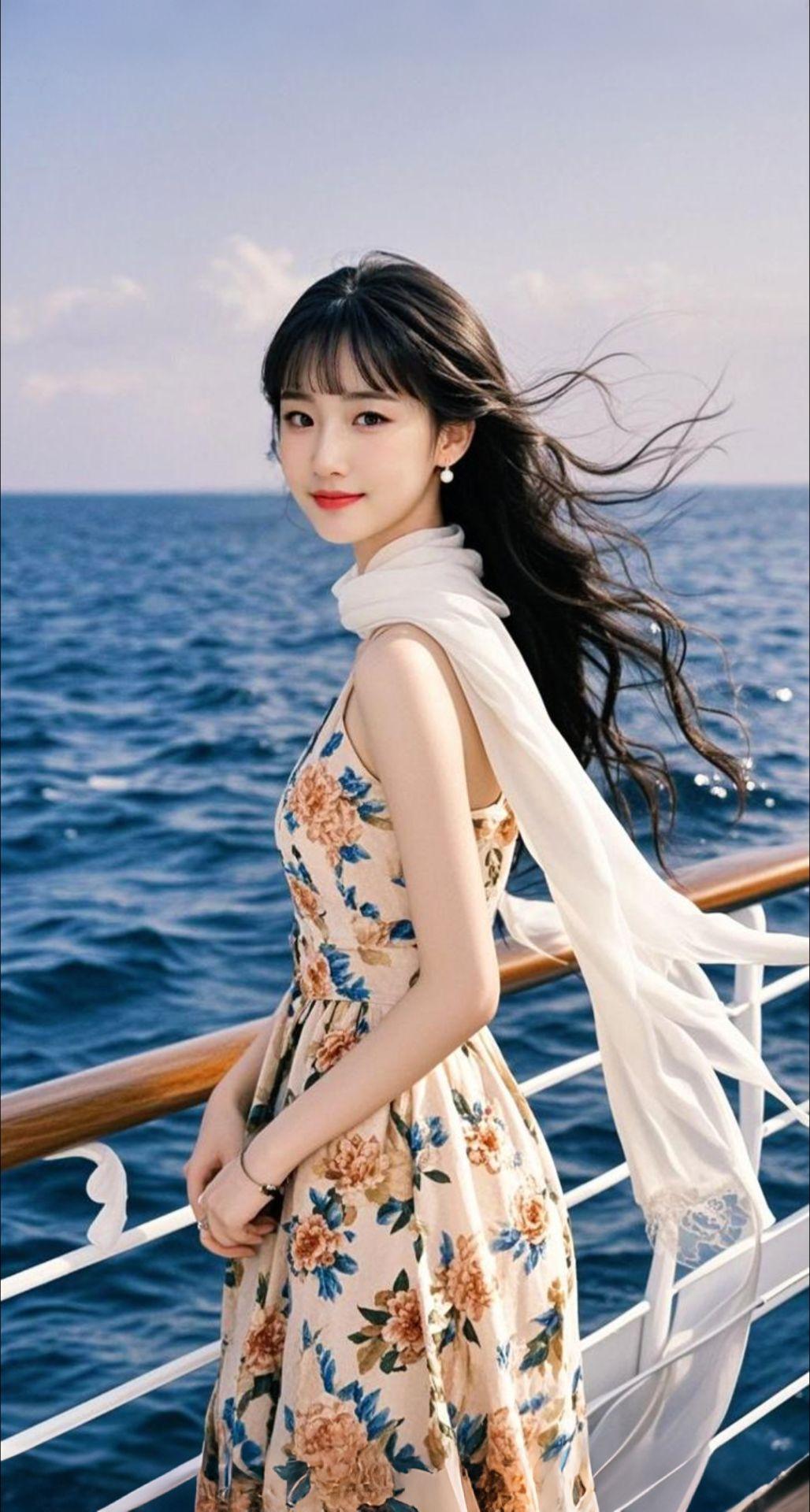 AI扩图 AI海风写真
