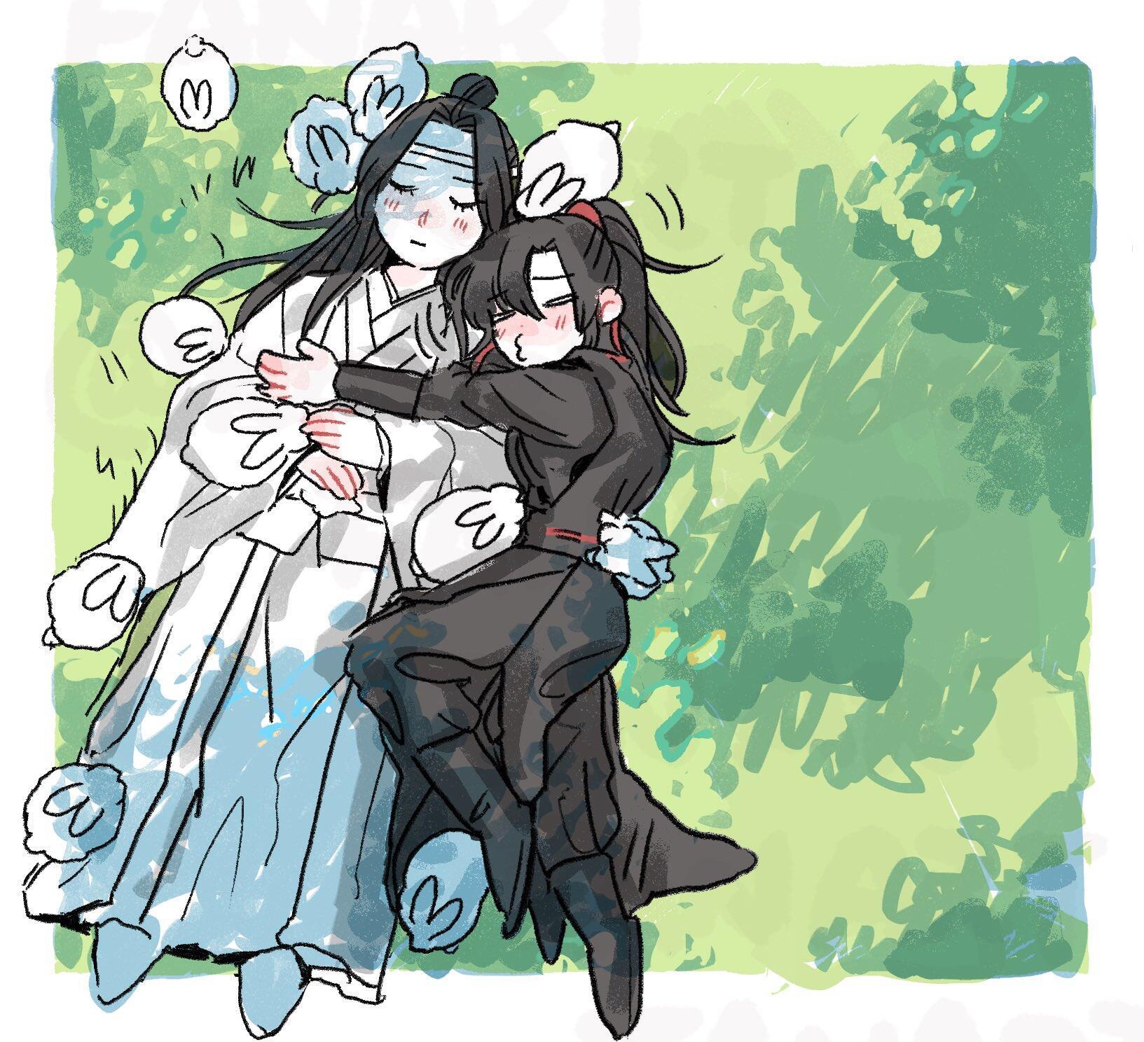 兔子和羡羡都最爱贴贴含光君[送花花]作者X：kome9ekome魔道祖师忘羡猫海