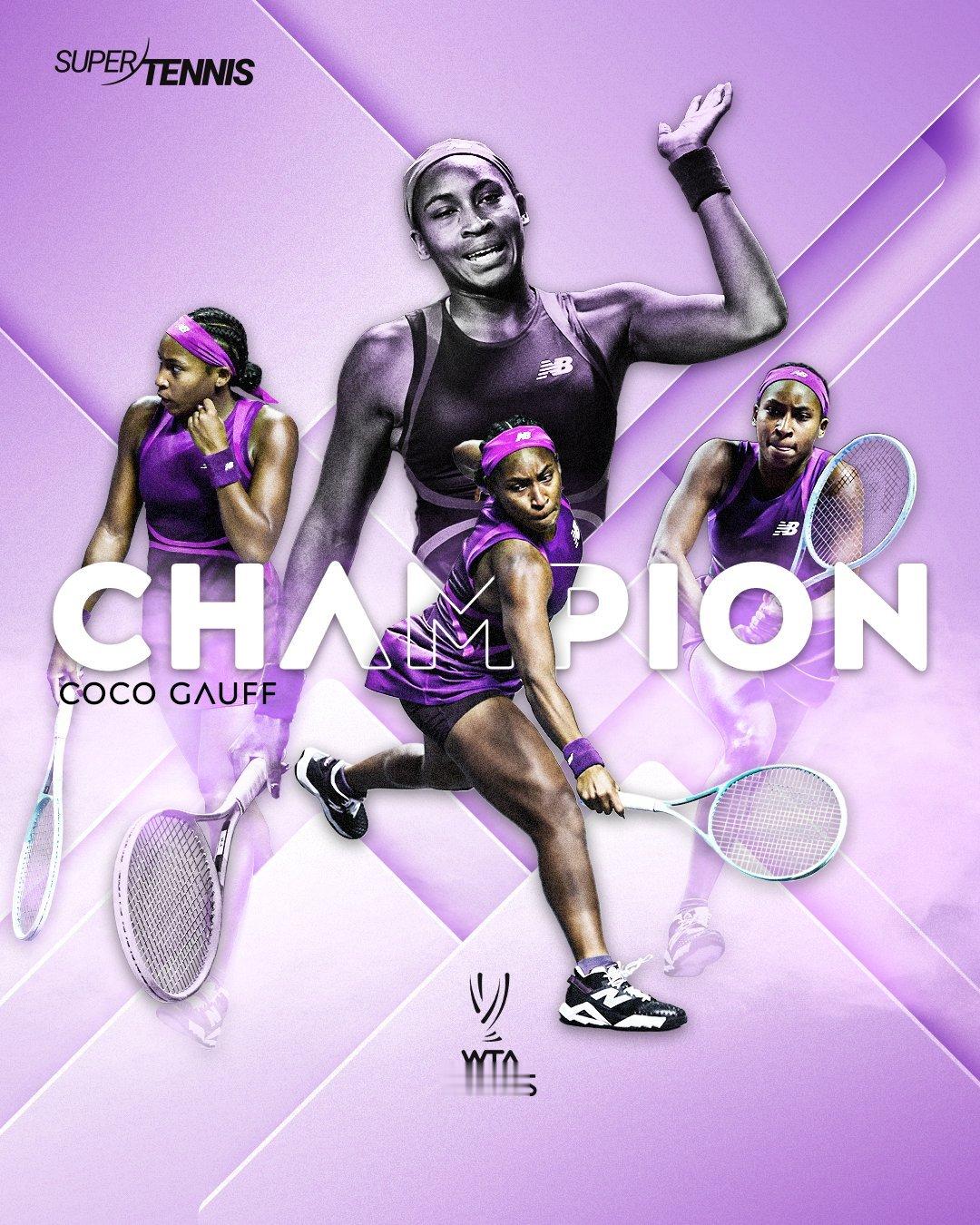 高芙在第二盘1-3，决胜盘3-5落后下，凭借超强的跑动、防守以及韧劲，逆转郑钦文