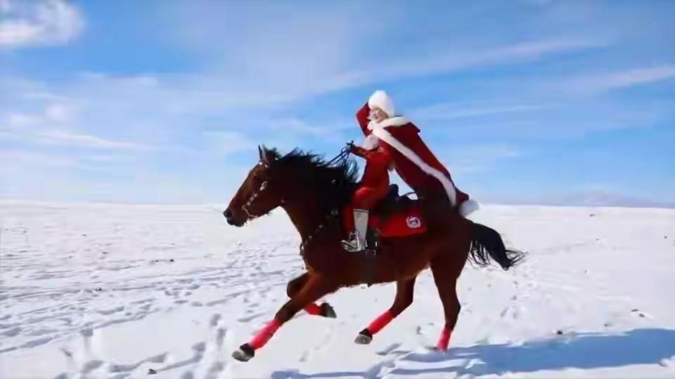 以热爱赴使命，披靡半生护新疆，这是贺娇龙用47载人生写下的答卷。一袭红裳策马雪原