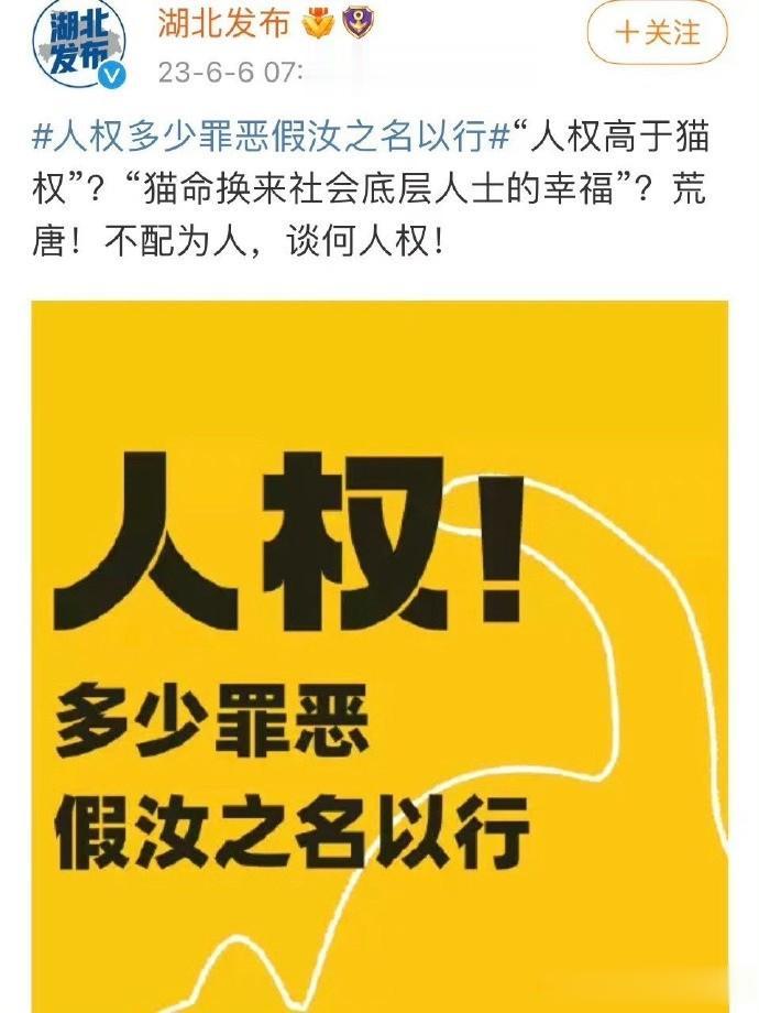 这个湖北发布的账号，6月6日突然发一条这样的内容，见图1，从夜里删除的情况看，是