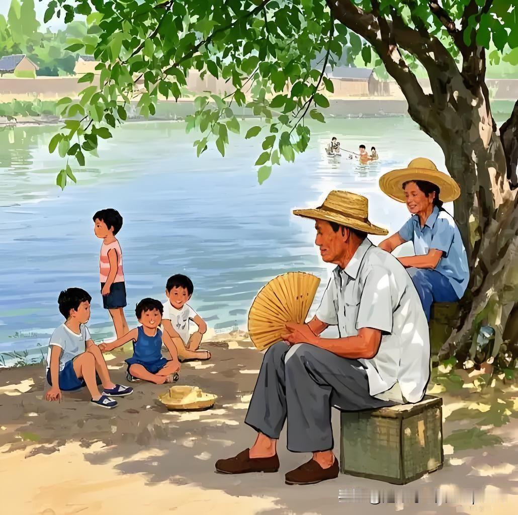 《夏景》
——唐.李白
竹簟高人睡觉，
水亭野客狂登。
帘外熏风燕语，
庭前绿树