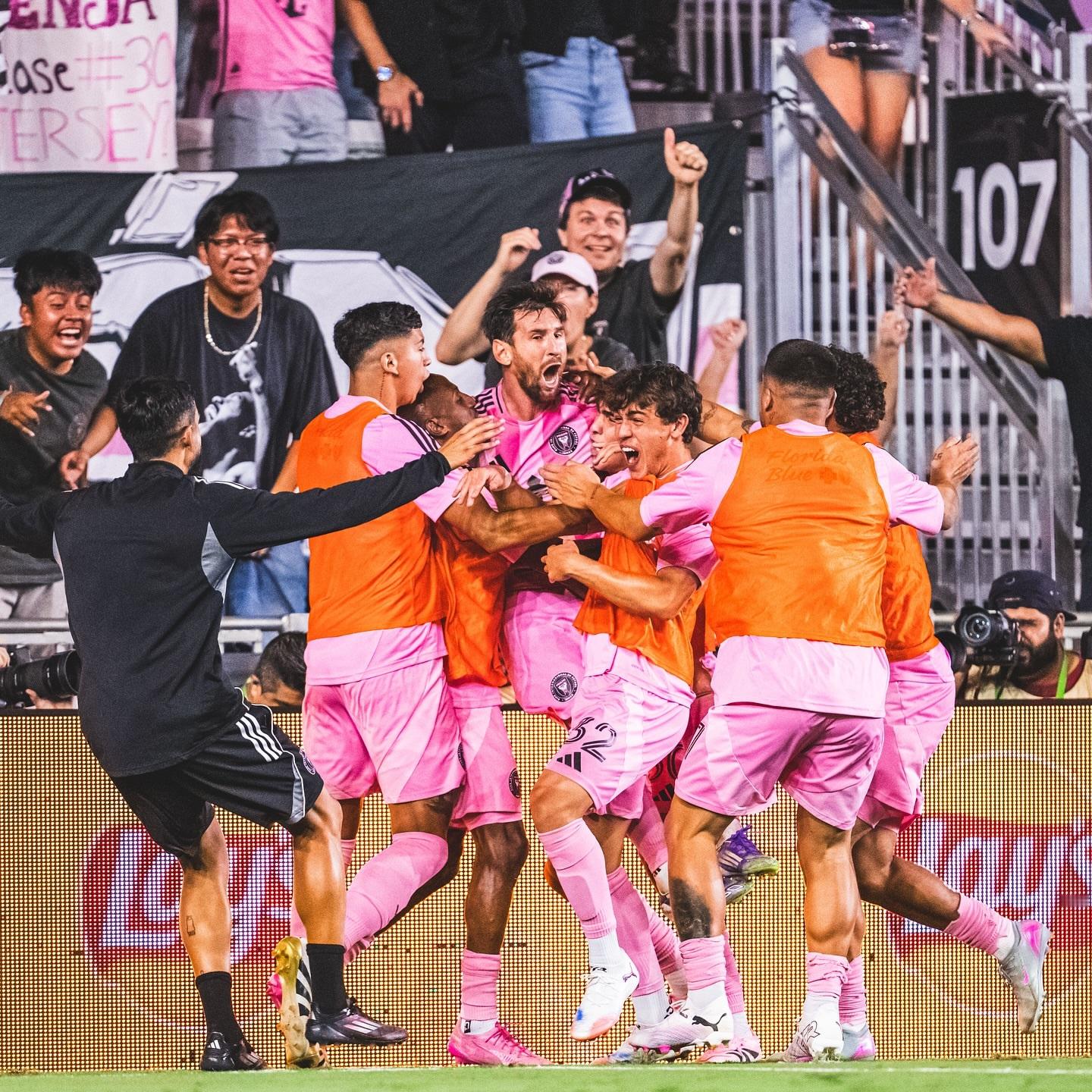 梅西更新ins：晋级美联杯决赛！ VAMOSSSS!!！ 梅西[超话]迈阿密国际