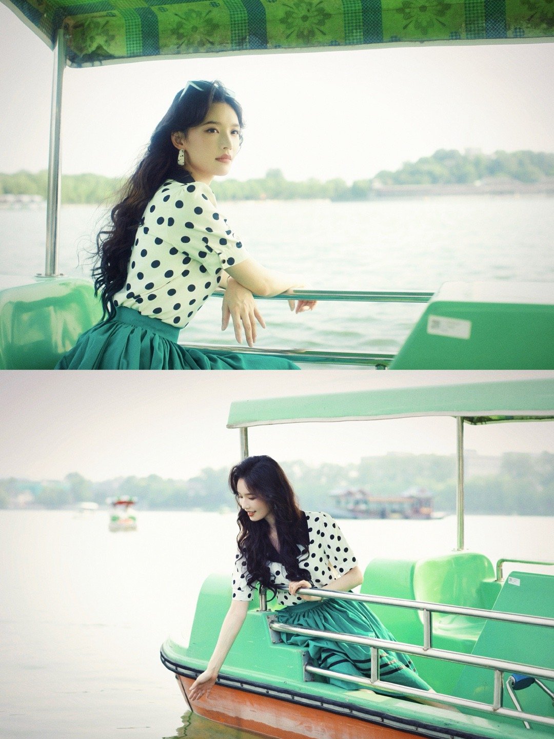 林允打卡北海公园林允北漂第一站 她说北漂从北海公园开始，这第一站选得确实有想法。