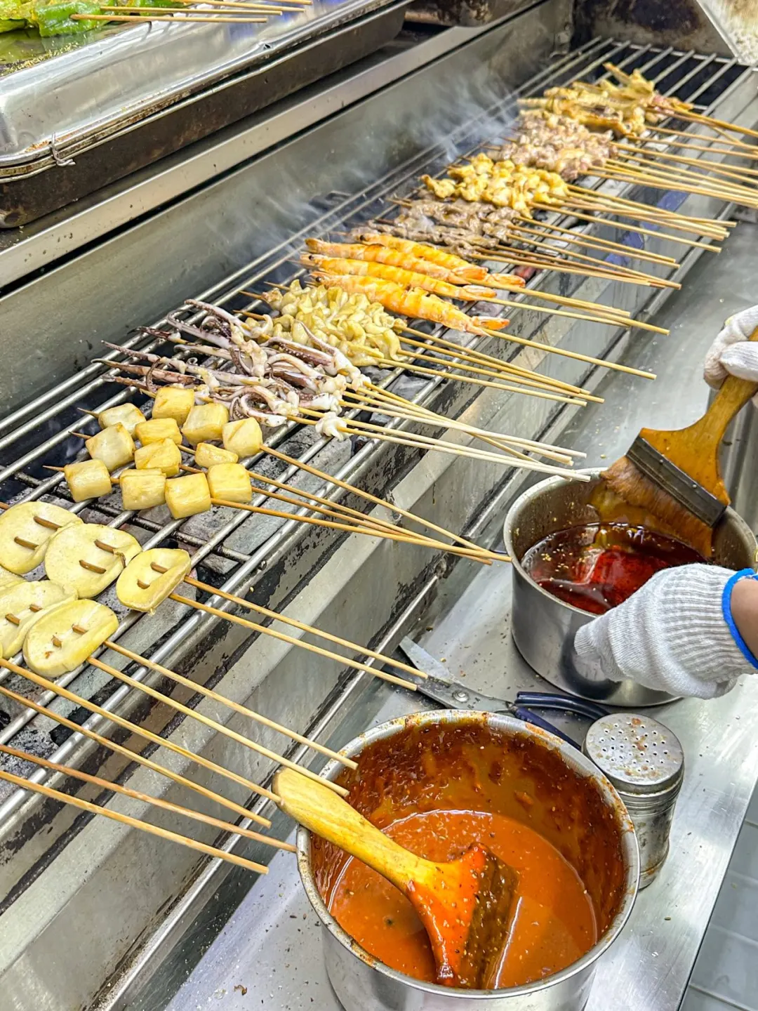 N刷的巷子烧烤！炭火香绝了！