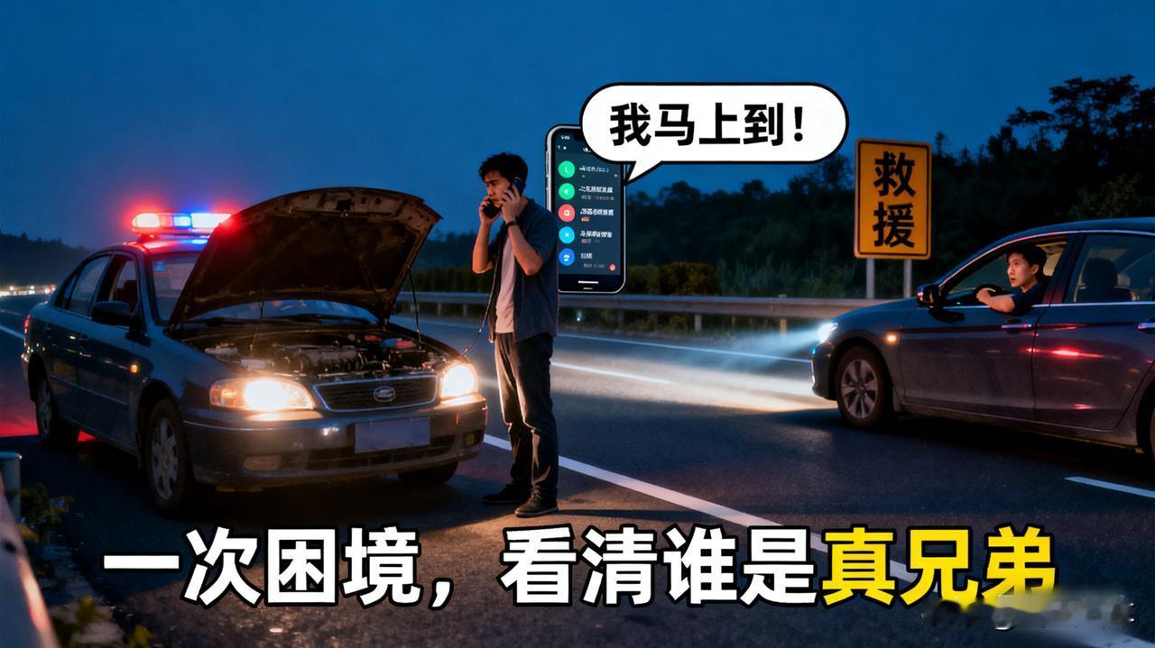 车坏了，才看出人情冷暖

深夜抛锚在高速，打了一圈电话，最终来救你于水火的，往往
