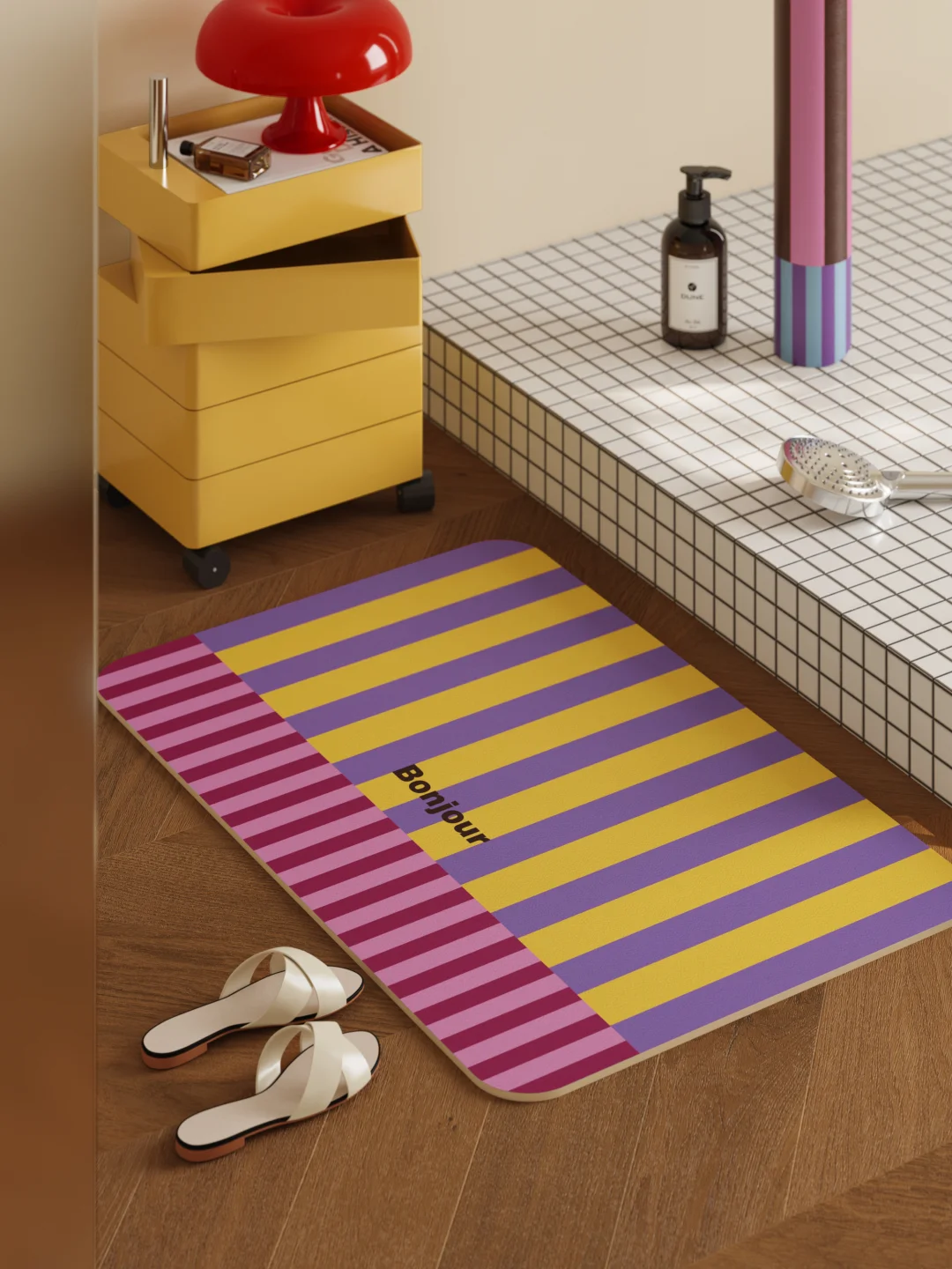 MCM X 孟菲斯美学🔴🟣打造鲜活有趣的浴室！