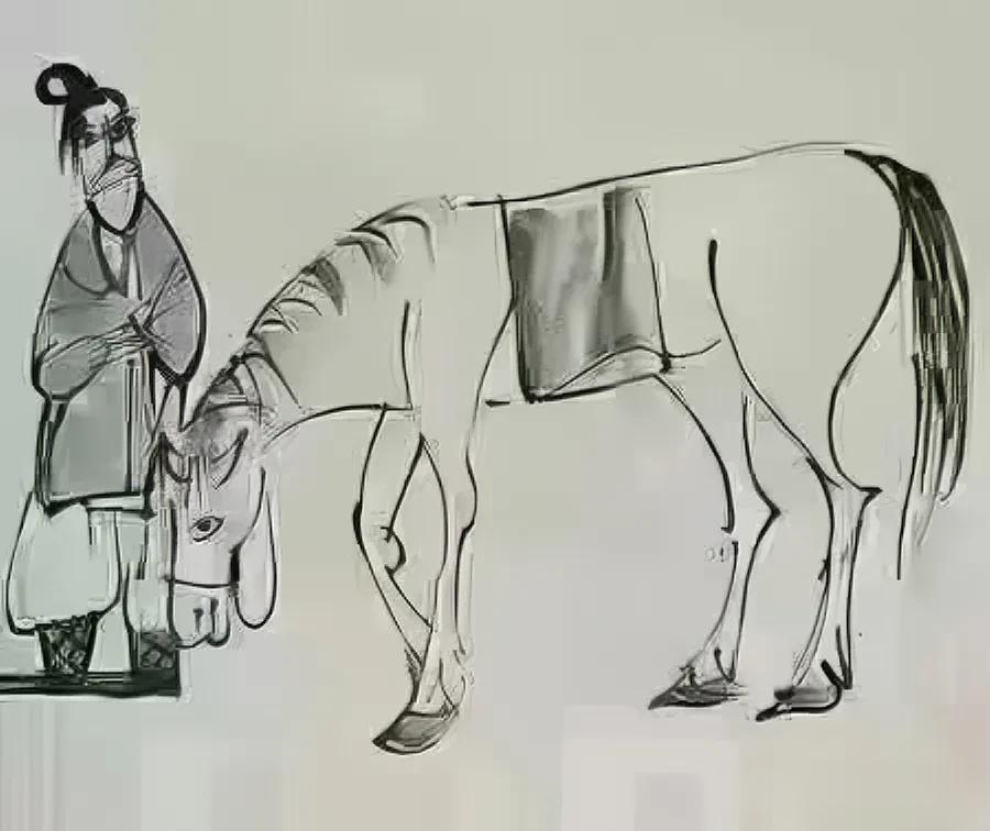 [庆祝][庆祝]有这么一个故事
徐悲鸿问马贩“你这一匹马多少钱？ ”
马贩回答说