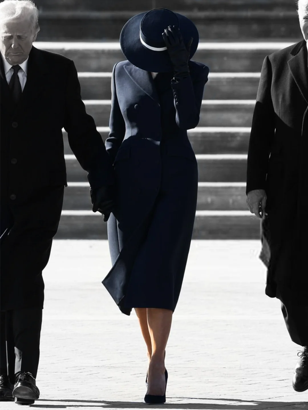 First Lady Melania attended the funeral