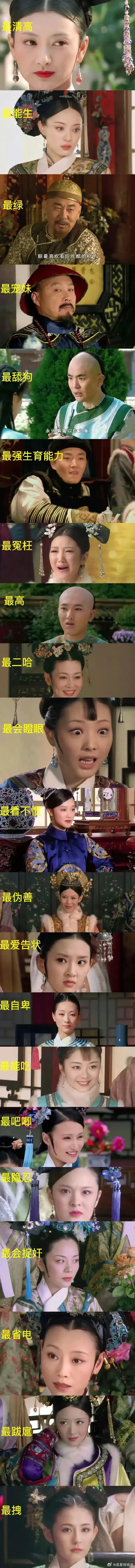 《甄嬛传》人物之最，这个总结一针见血了… ​​​
