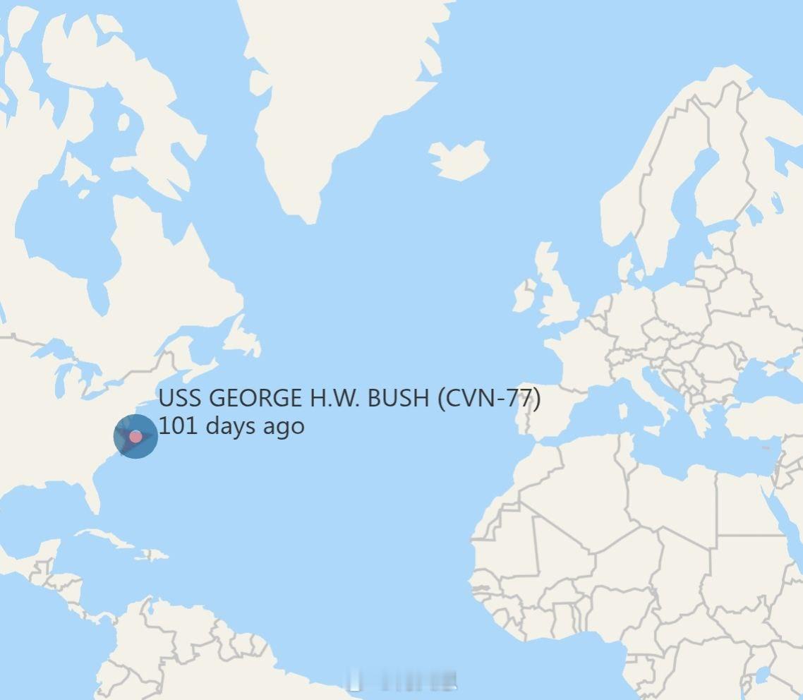 “乔治·布什”号航母及其航母打击群（CVN-77）已启程前往中东，目前正驶向地中