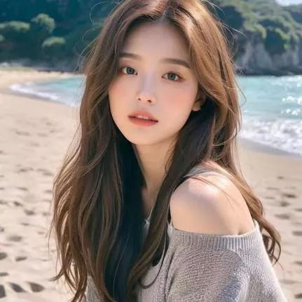 海边的温柔时光，遇见最美的你海边温柔女孩 海边温柔风 晚间的海风很美 海边治愈系