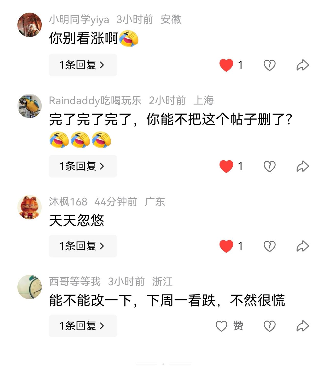 老手说股：（13）
家人们，我发现流量密码了，就是天天看跌。[捂脸][捂脸]
今