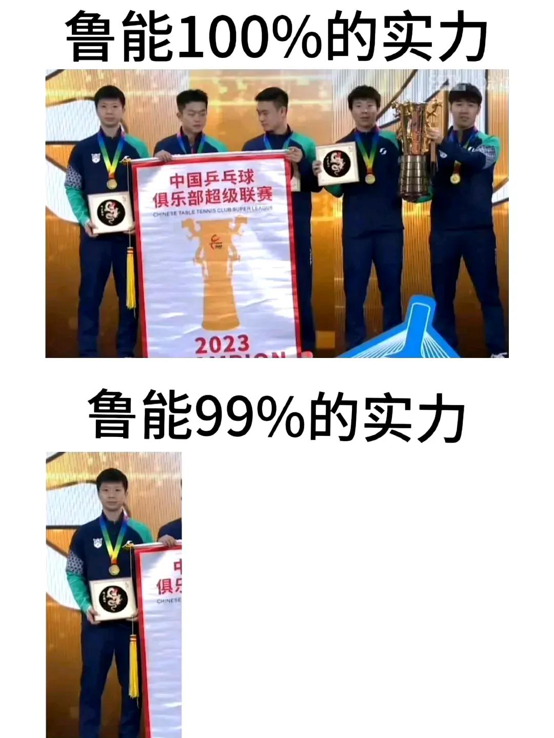 乒超联赛鲁能男队去年的冠军，今年由于团队的领头羊，核心主力马龙因参加老瓦杯未能打