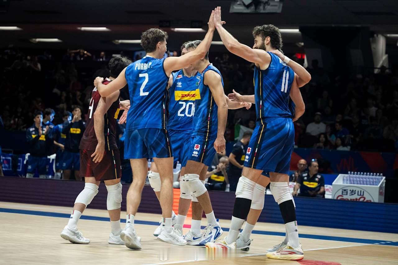 【国家男排联赛意大利3-2美国】2026年世界男排联赛国家排球联赛 6月14日渥