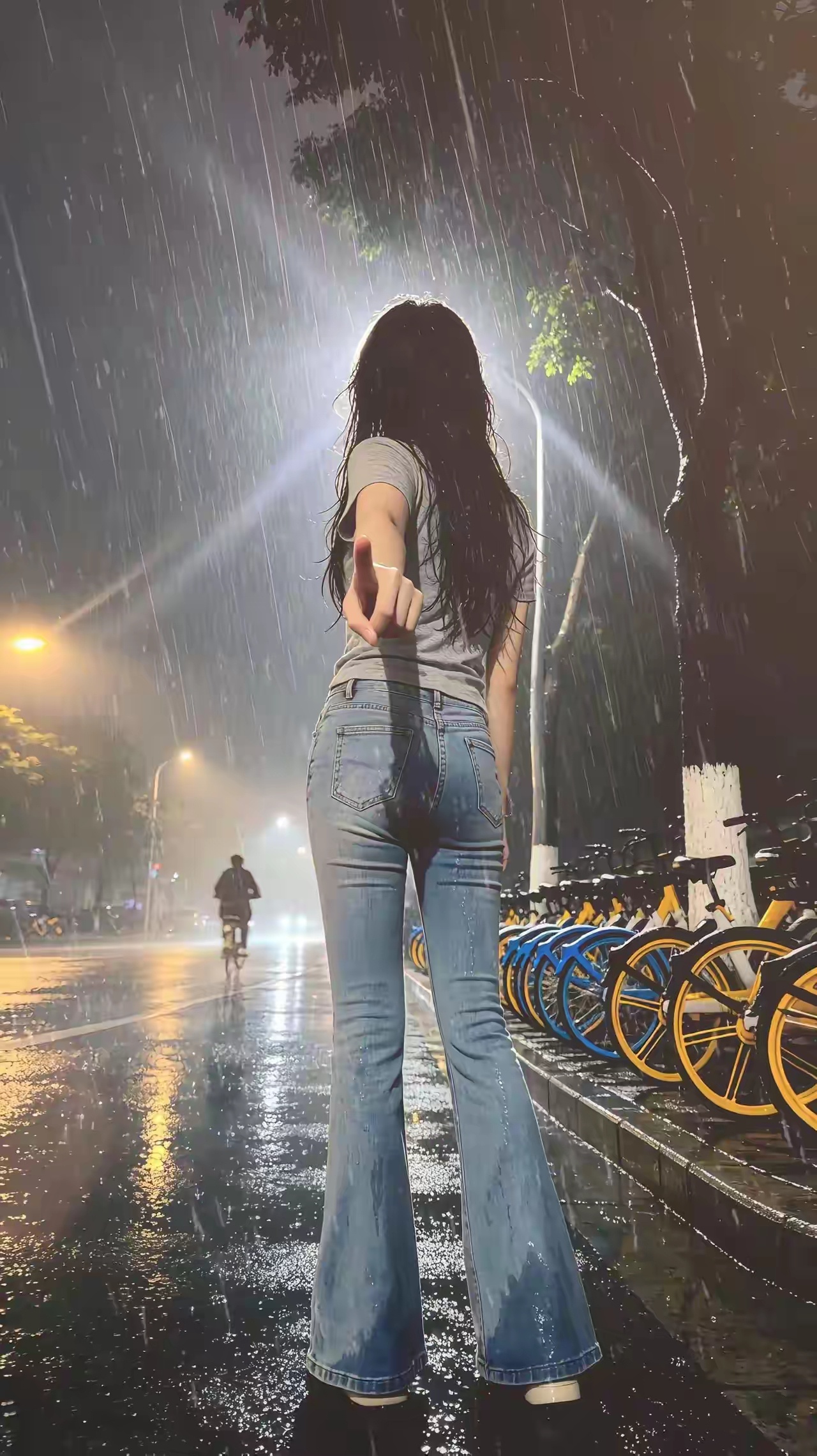 果然单身都是有迹可循的雨中的自己