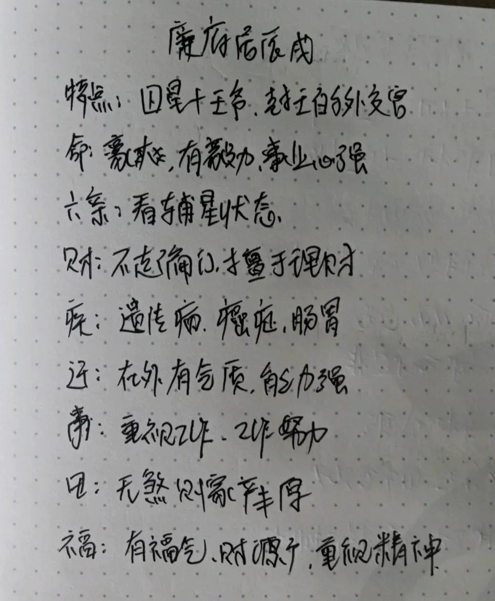 廉贞天府在十二宫，在命宫，豪爽，有毅力，事业心强。

在六亲宫位，还要兼看辅星状