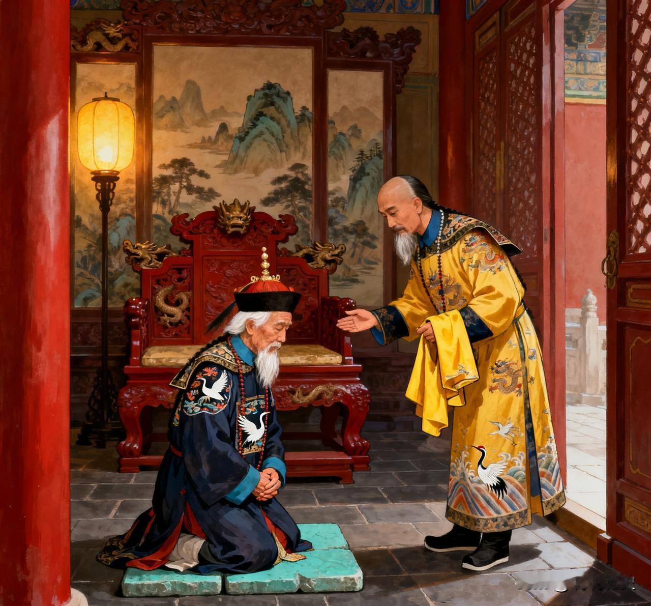 公元 1783 年，六十五岁的军机大臣傅明远跪在乾隆面前：“万岁，老臣想回山东修