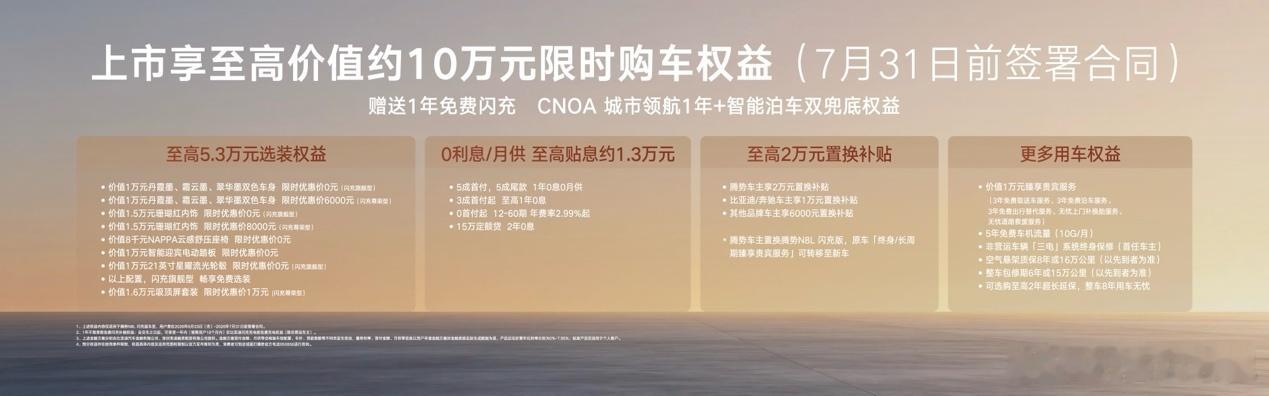 腾势N8L闪充版正式上市，31.98万起两款车型配置诚意拉满，安全旗舰实力扎实！