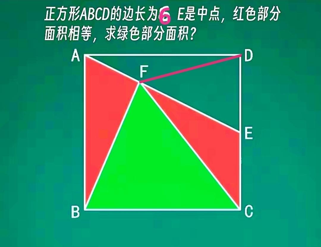 学霸口算，但交白卷的孩子不在少数！小学五年级数学拓展题：如图一，正方形ABCD边