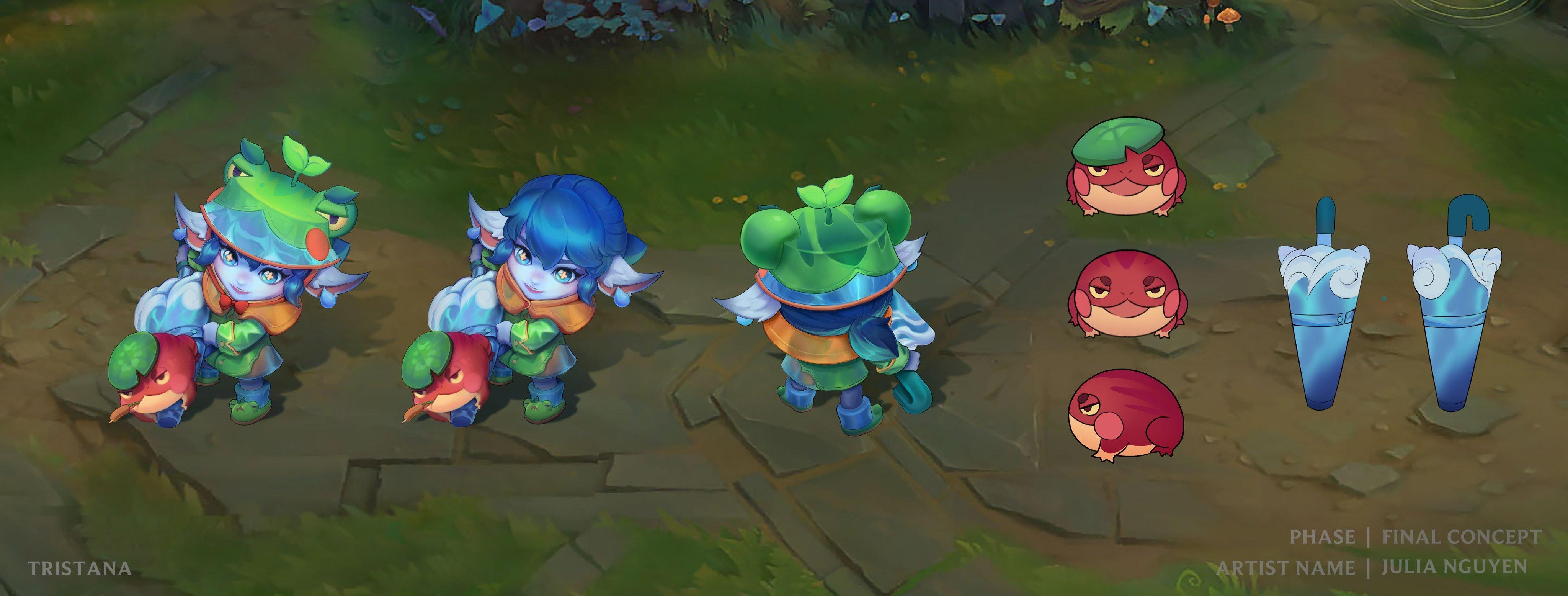 LOL青蛙雨衣 崔丝塔娜皮肤概念设计英雄联盟 ​​​