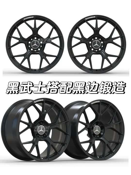 黑色的轮毂给人总想去亲近的感觉
