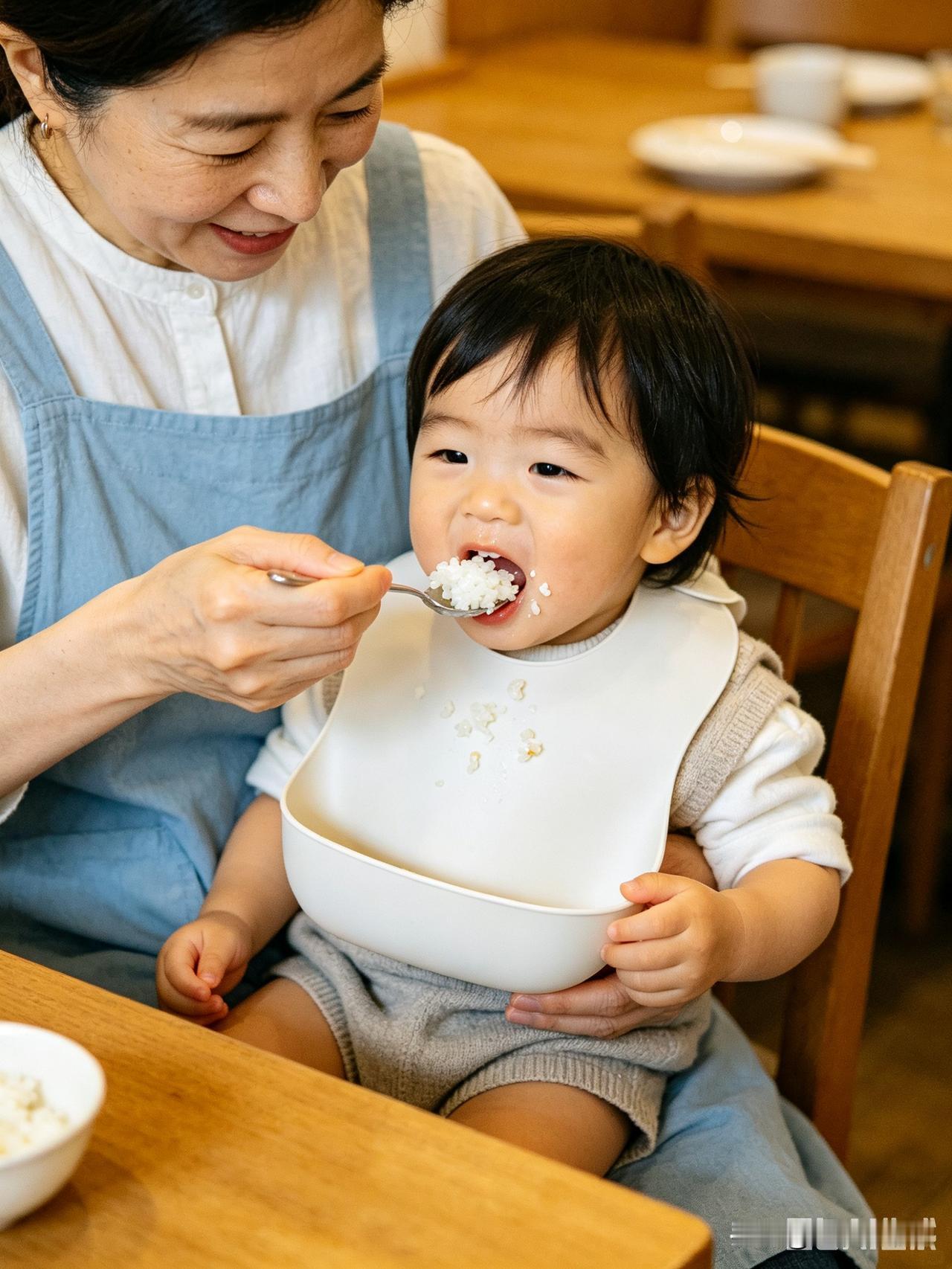 以前大多数孩子哪有什么配方奶粉、营养粉？8个月的娃，母乳不够就喝自家羊奶、牛奶，