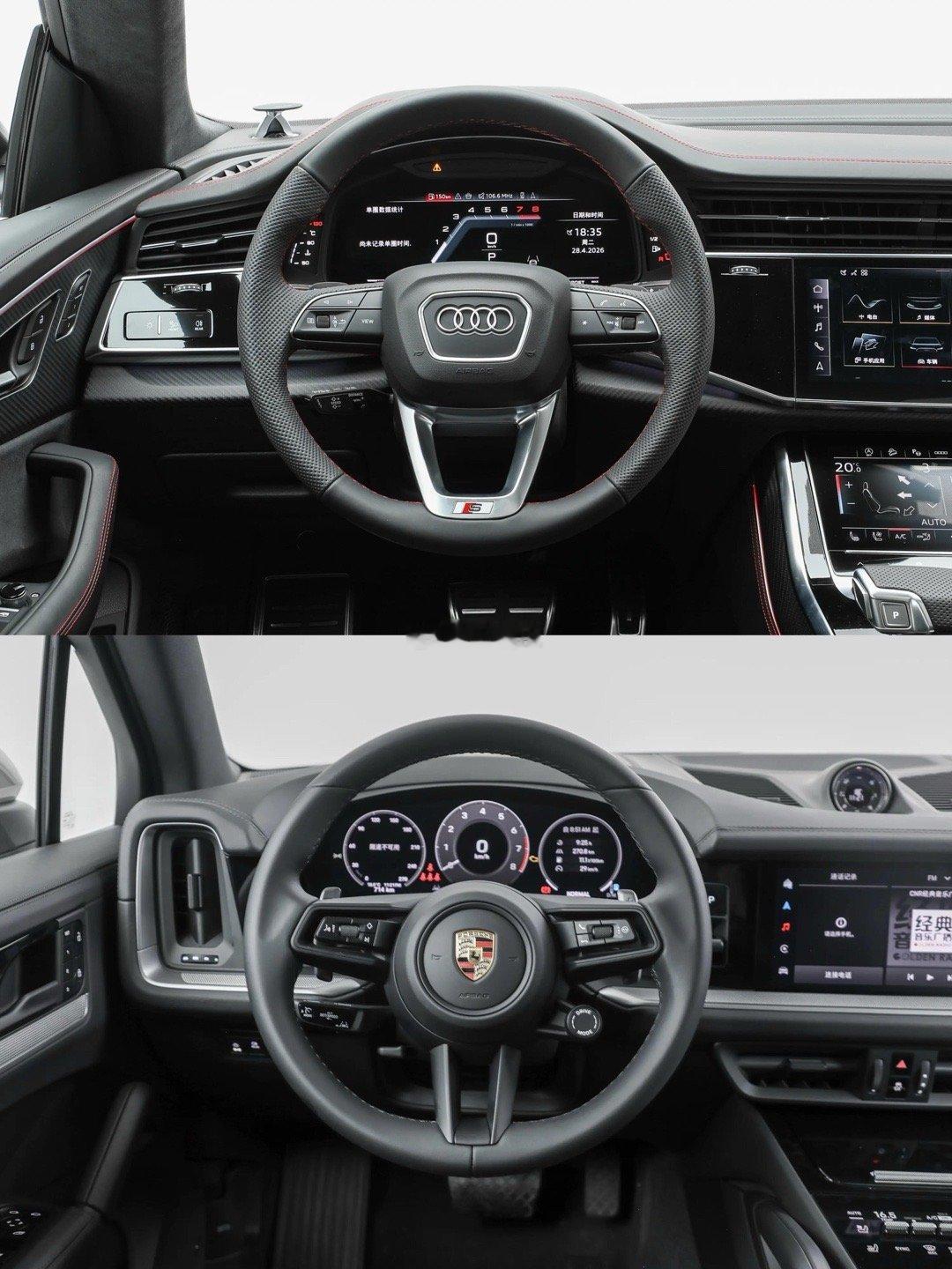 奥迪vs保时捷：Q8能比卡宴好？奥迪SQ8：4.0T V8双涡轮，507马力/7