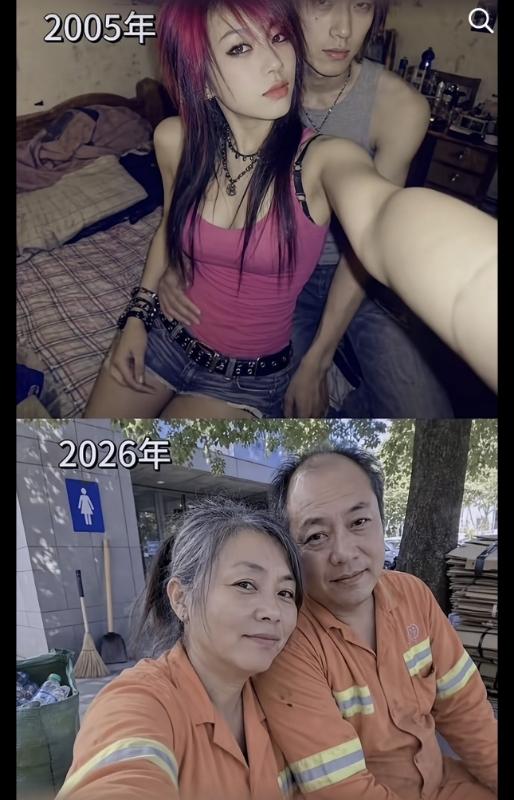 2005年，一头粉发，吊带短裤，眼里全是年少热烈。
狭小出租屋，是两个人最滚烫的