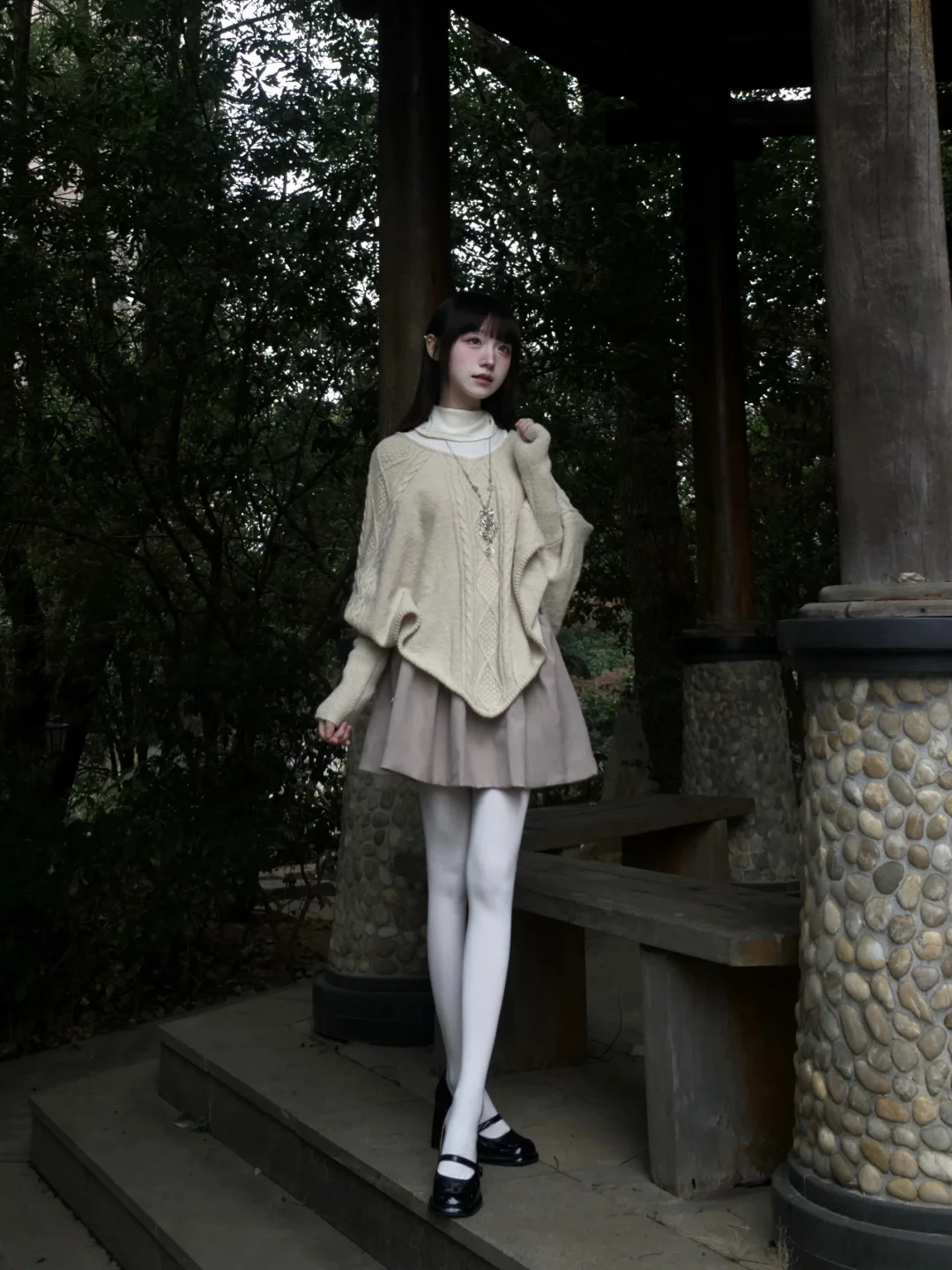 针织衫给的氛围感