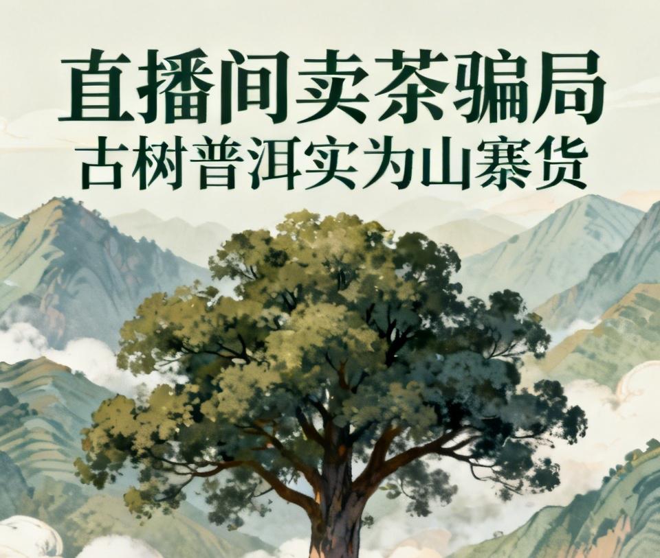 【央视曝光直播间卖茶骗局：古树普洱实为山寨货，有直播间27位茶农20位是演员】