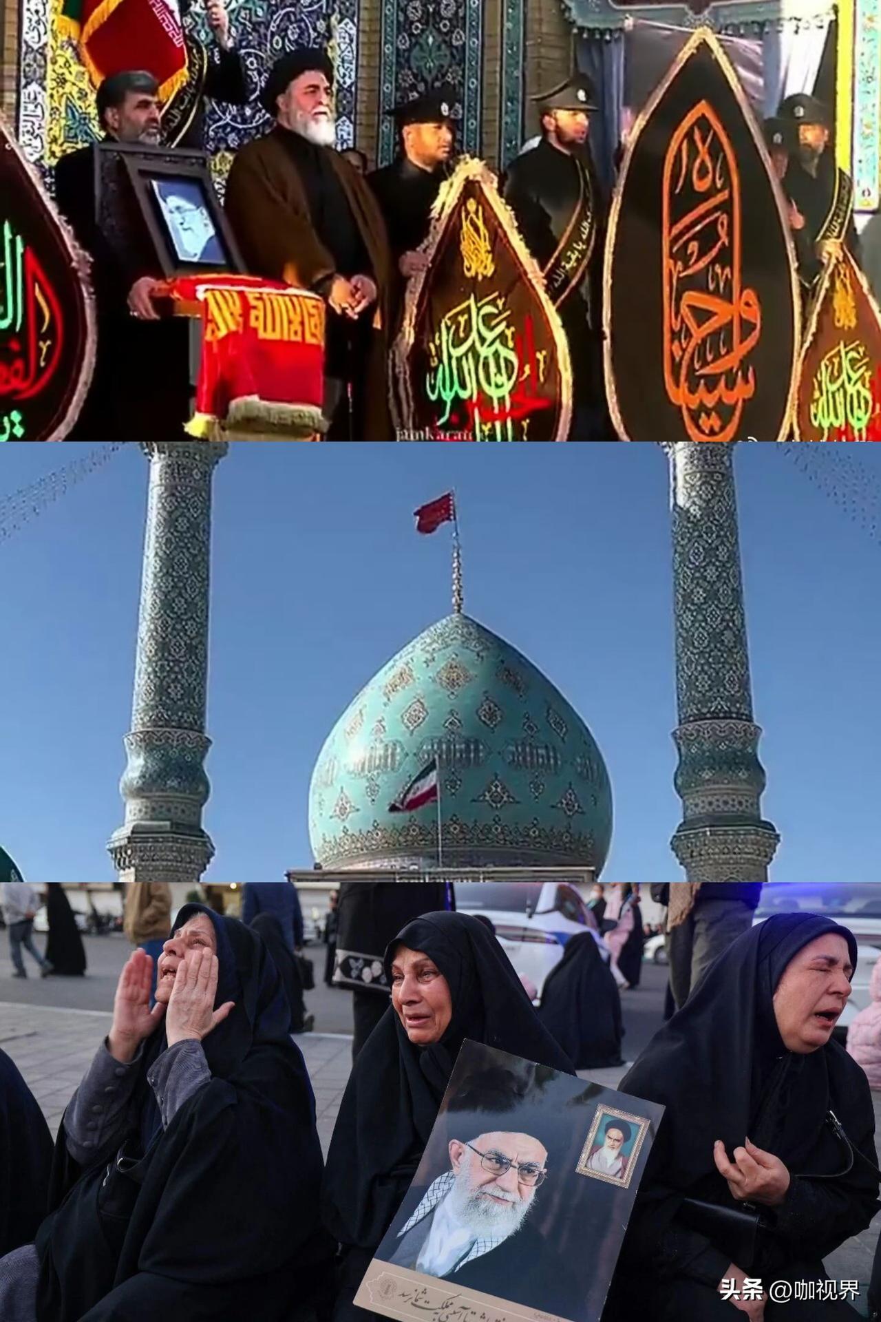 “血债必偿”！伊朗清真寺穹顶升“血红旗”，号召人民进行“复仇与战争”，为最高领袖