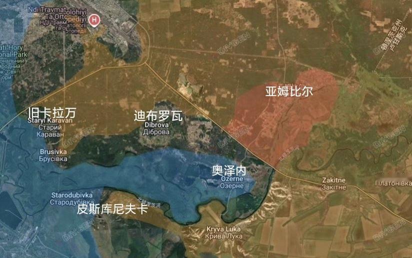 俄军完全收复红利曼方向的亚姆比尔。此前乌军在这儿进行反攻，拿下了亚姆比尔，但是最