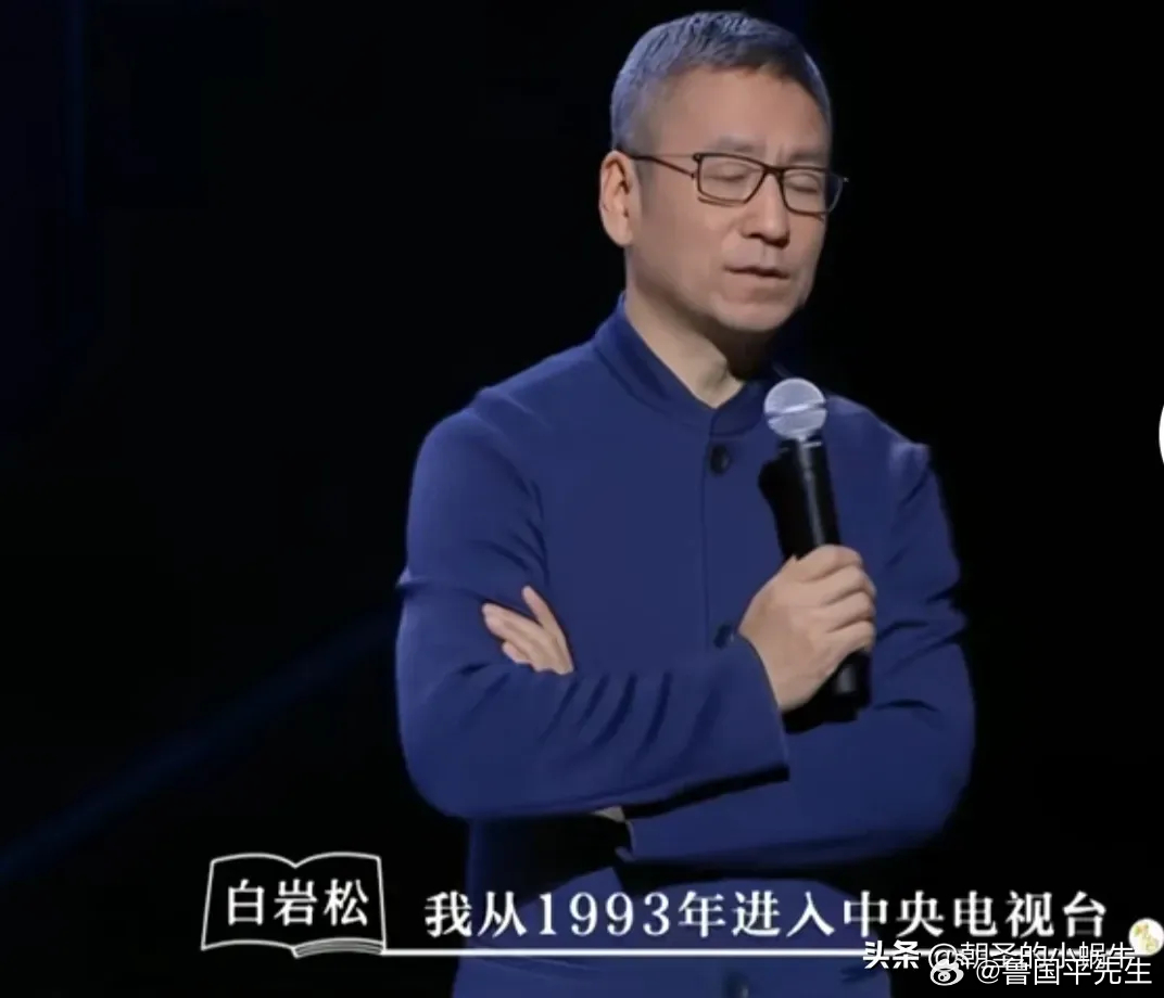 主持人白岩松颇为骄傲地说：“我从1993年进入中央电视台，到现在为止，二十多年时