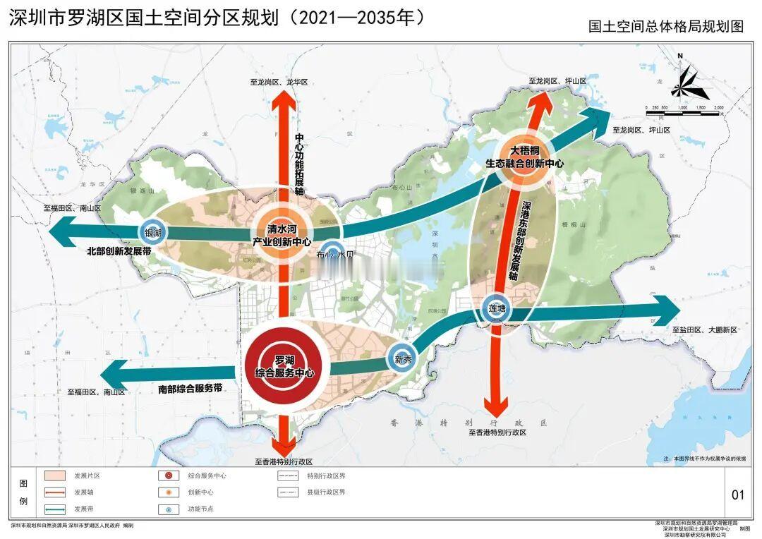 罗湖区定位为深圳金融商贸中心和国际消费中心、深港深度融合发展区。到2035年，将