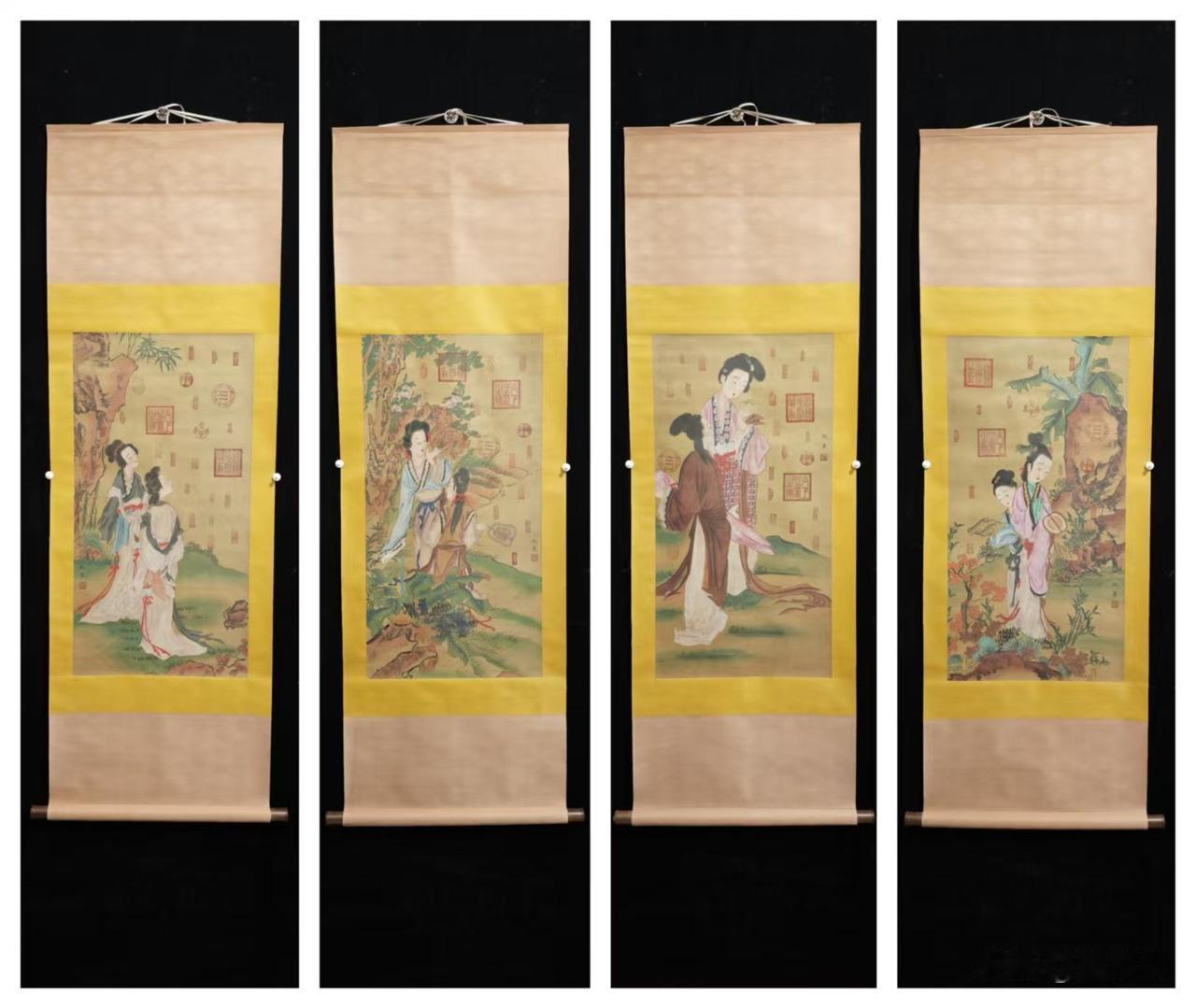 仇英的作品，是很耐人寻味的！仇英山水画卷 仇英画卷 仇英名画 仇英仕女图 仇英古