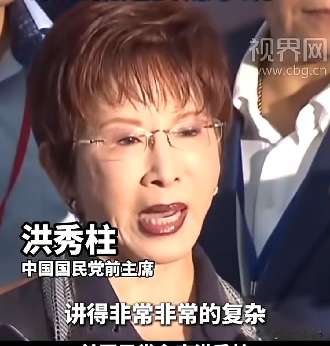 洪秀柱喊话郑丽文：两岸关系不复杂 2025年11月1日国民党全代会，洪秀柱力挺新