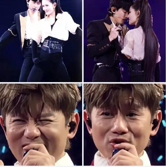 43岁的张杰一直给人的印象都是年轻有朝气的少年。
看到了他没有精俢过的图，瞬间才