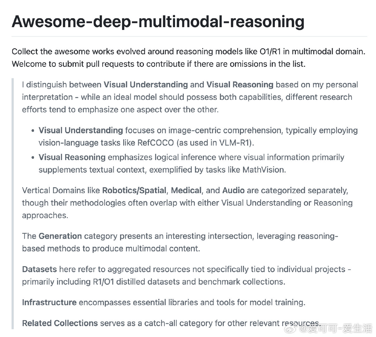 【[31星]awesome-deep-multimodal-reasoning：