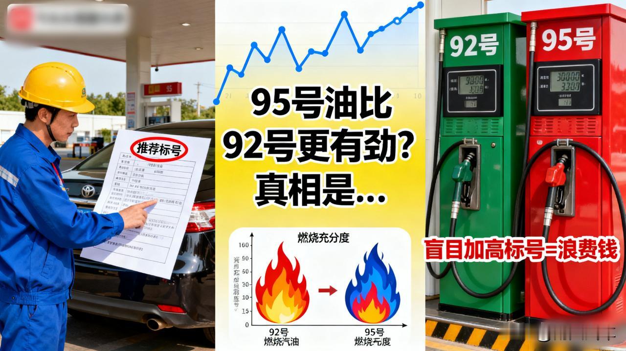 95号油比92号更有劲？加油工告诉你真相！

在加油站工作了5年的老同学告诉我，