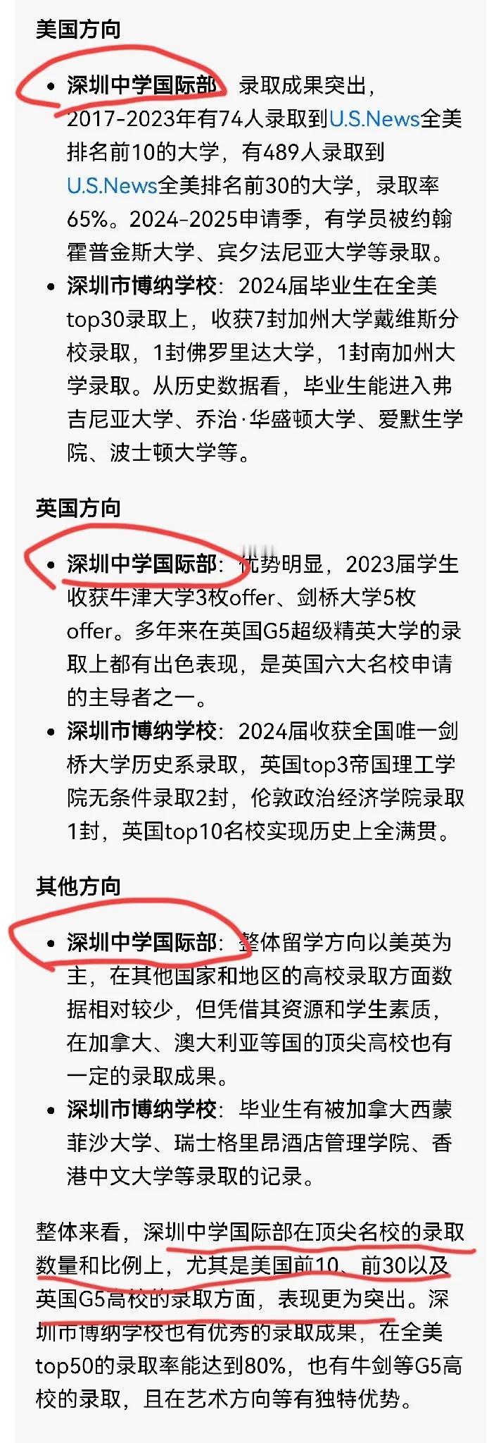 1、学习好的，想要出国深造的。你以为私立好，途径多，错了！以深圳为例，深圳中学的