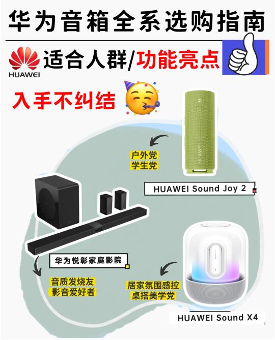 华为音箱全系推荐｜你适合哪一款？