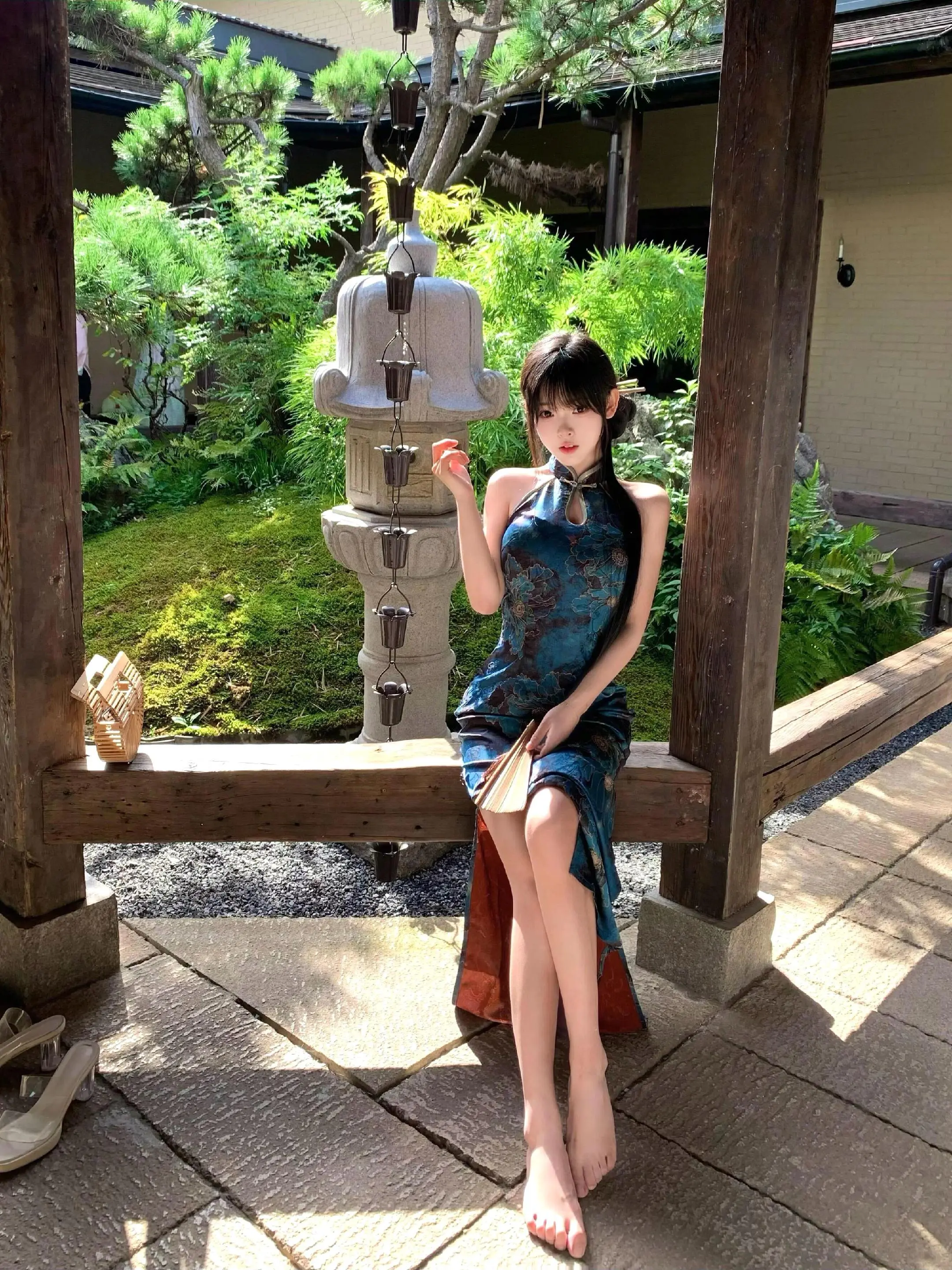 大自然的美丽风景 旗袍  优雅气质 夏天该有的样子 心动的感觉