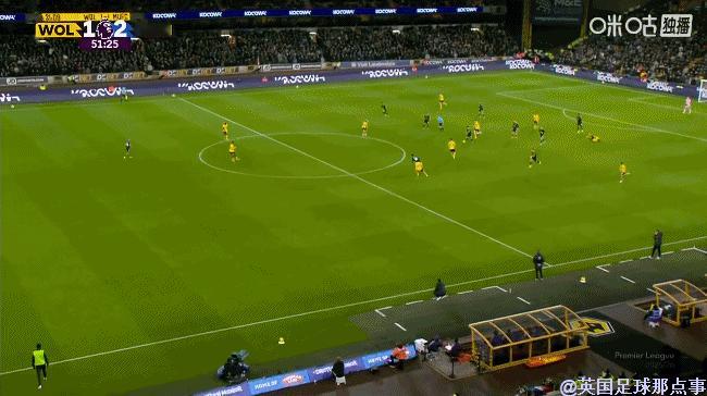 姆伯莫吃饼！曼联2-1再次领先！！！狼队vs曼联 英超联赛