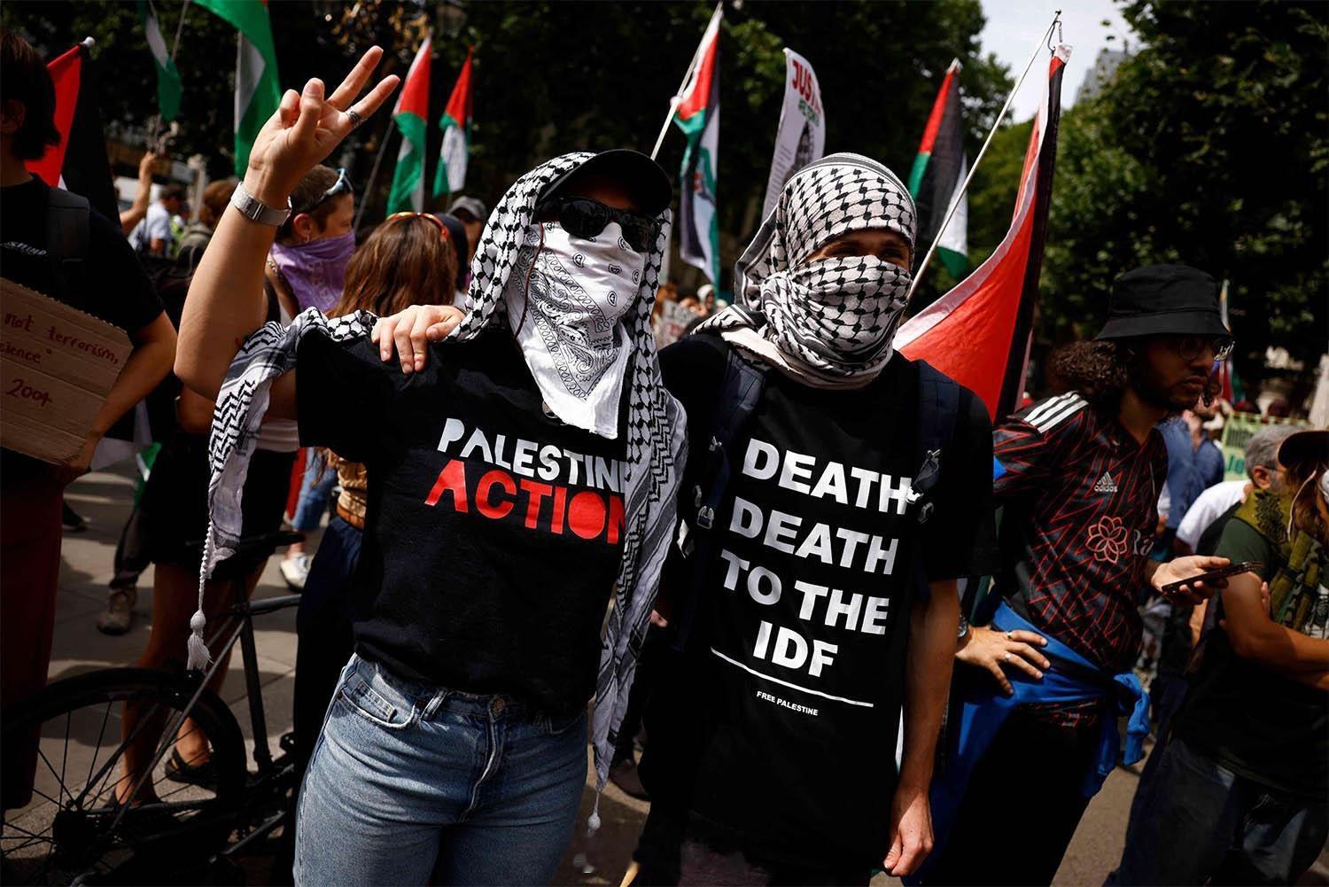 突发消息 英国高等法院裁定，英国政府将“巴勒斯坦行动”组织列为恐怖组织的行为违法